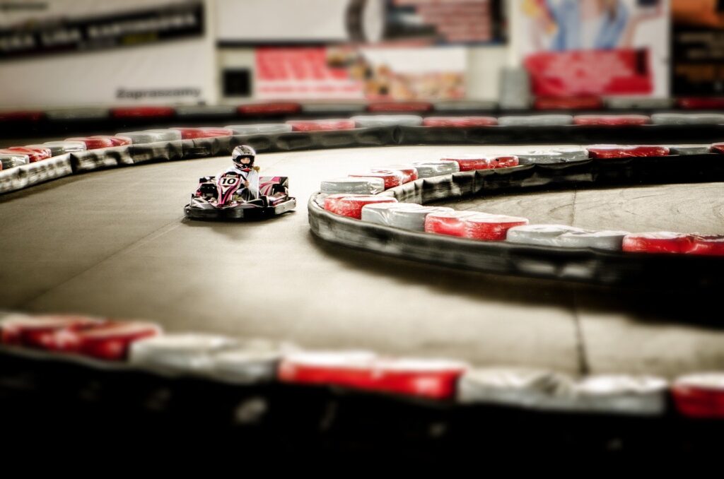 Go-Kart Action Motor Speed Sport Track Race Track